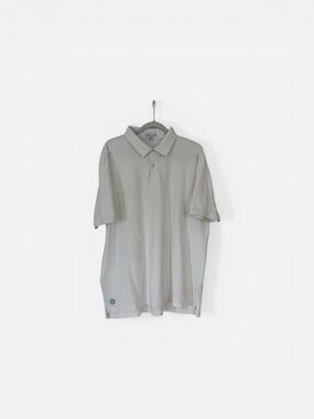 Peter Millar White Men's Polo